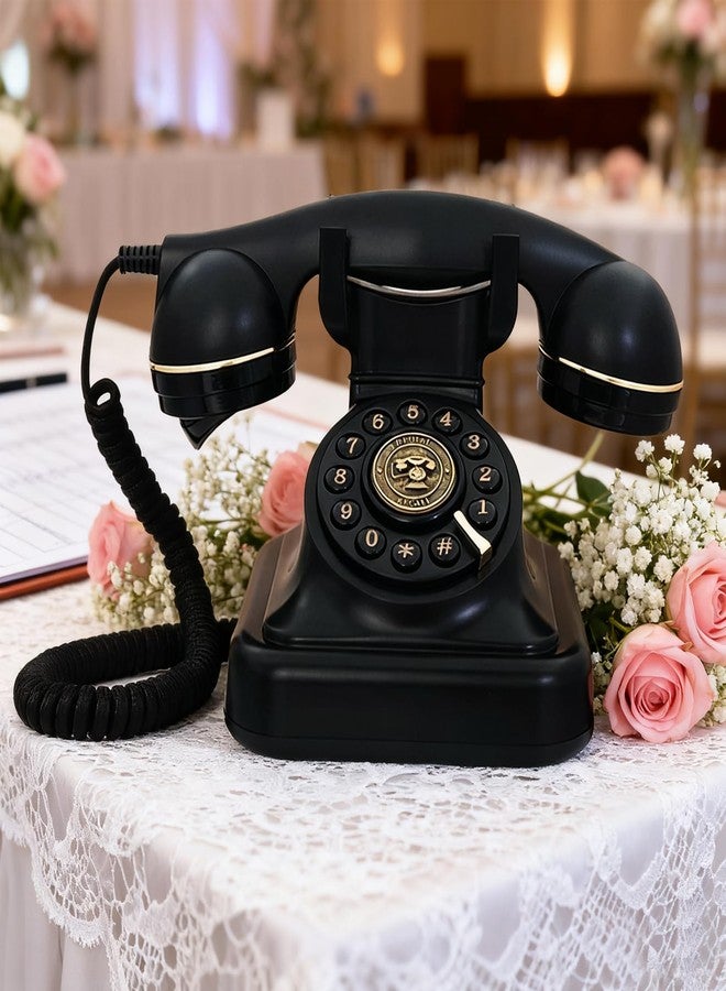 TelPal Audio Guest Book Wedding Phone, Vintage Telephone Recorder Wedding Guest Book, Retro Voice Recording Phone for Birthdays Party/Graduation/Baby Shower/Retirement/Special Occasions (Black) - Image 2